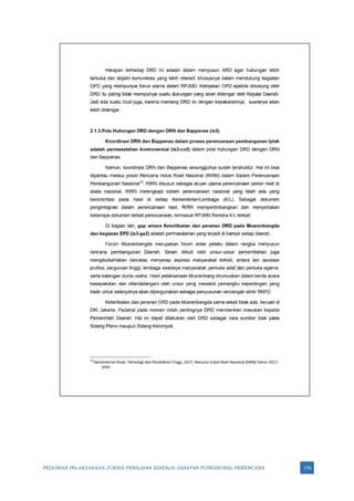 PEDOMAN PELAKSANAAN JUKNIS PENILAIAN KINERJA JABATAN FUNGSIONAL PERENCANA 176
 