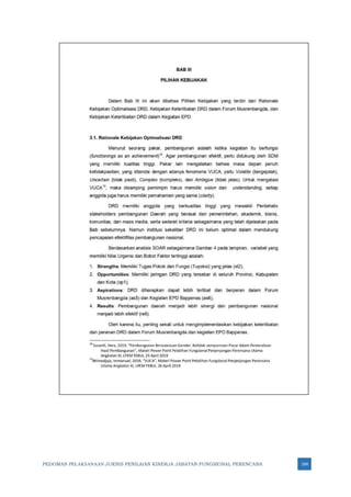 PEDOMAN PELAKSANAAN JUKNIS PENILAIAN KINERJA JABATAN FUNGSIONAL PERENCANA 184
 