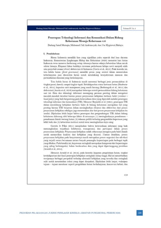 PEDOMAN PELAKSANAAN JUKNIS PENILAIAN KINERJA JABATAN FUNGSIONAL PERENCANA 220
 