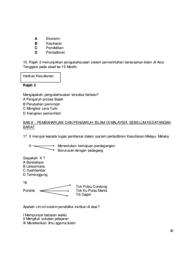 Himpunan soalan kertas 1 tingkatan 4 percubaan negeri 2015