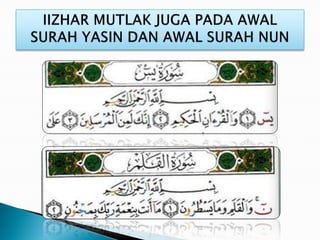 Himpunan tajuk tajwid kelas tfd part 1