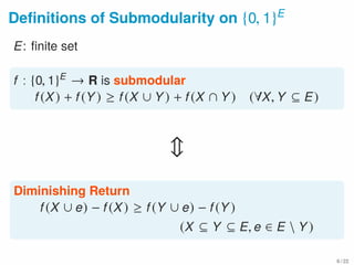 Maximizing Submodular Function over the Integer Lattice | PDF