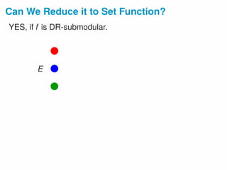 Maximizing Submodular Function over the Integer Lattice | PPT