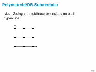 Maximizing Submodular Function over the Integer Lattice | PDF