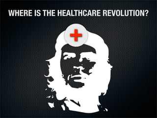WHERE IS THE HEALTHCARE REVOLUTION?

               +