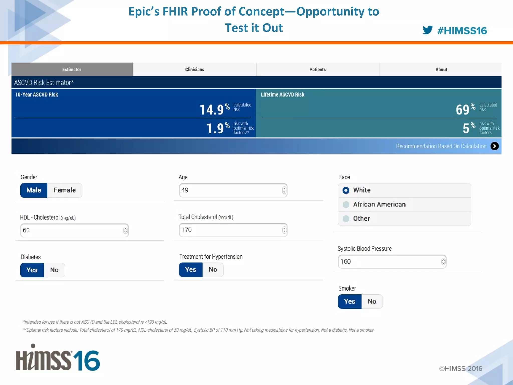 Epic’s FHIR Proof of Concept—Opportunity to
Test it Out
 