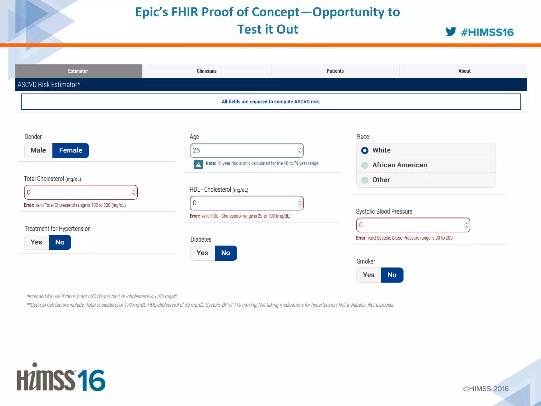 Epic’s FHIR Proof of Concept—Opportunity to
Test it Out
 