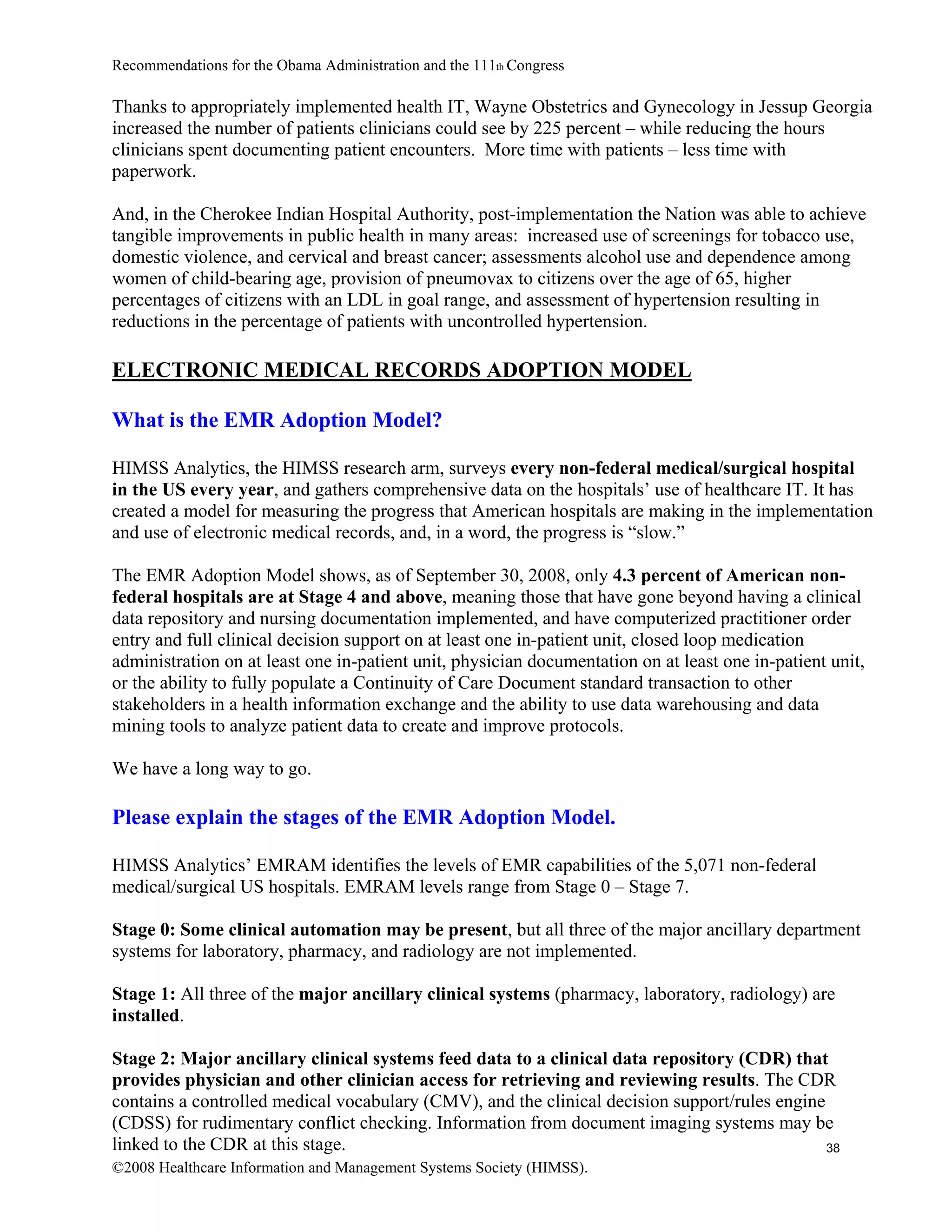 Enabling Healthcare Reform Using IT