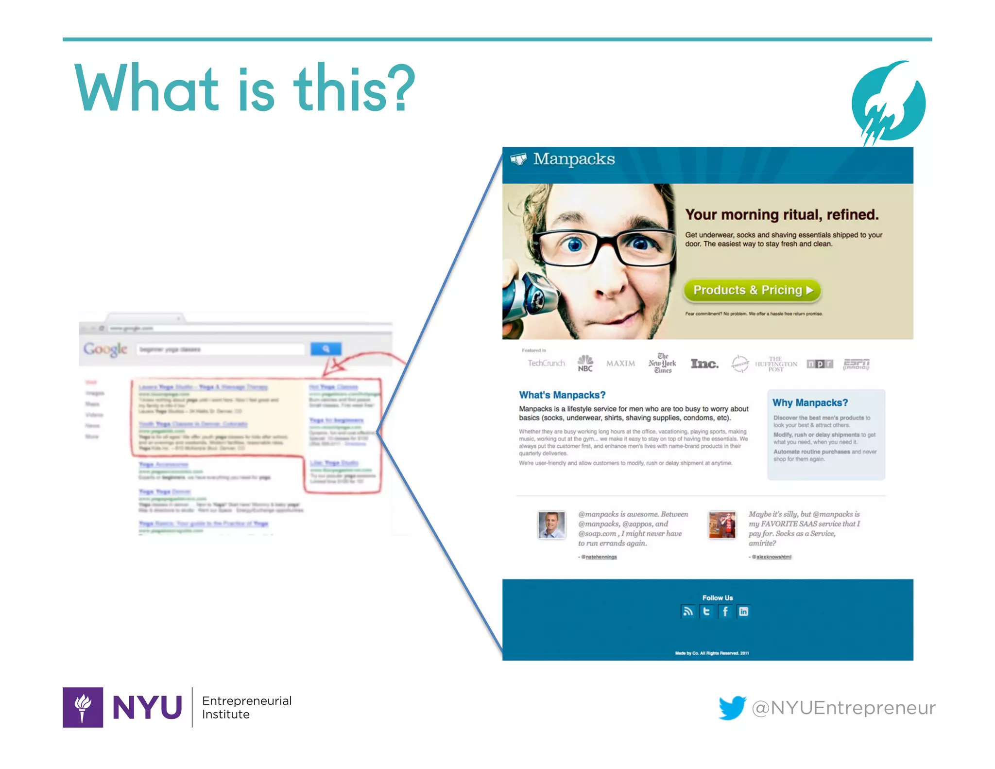 @NYUEntrepreneur
What is this?
 