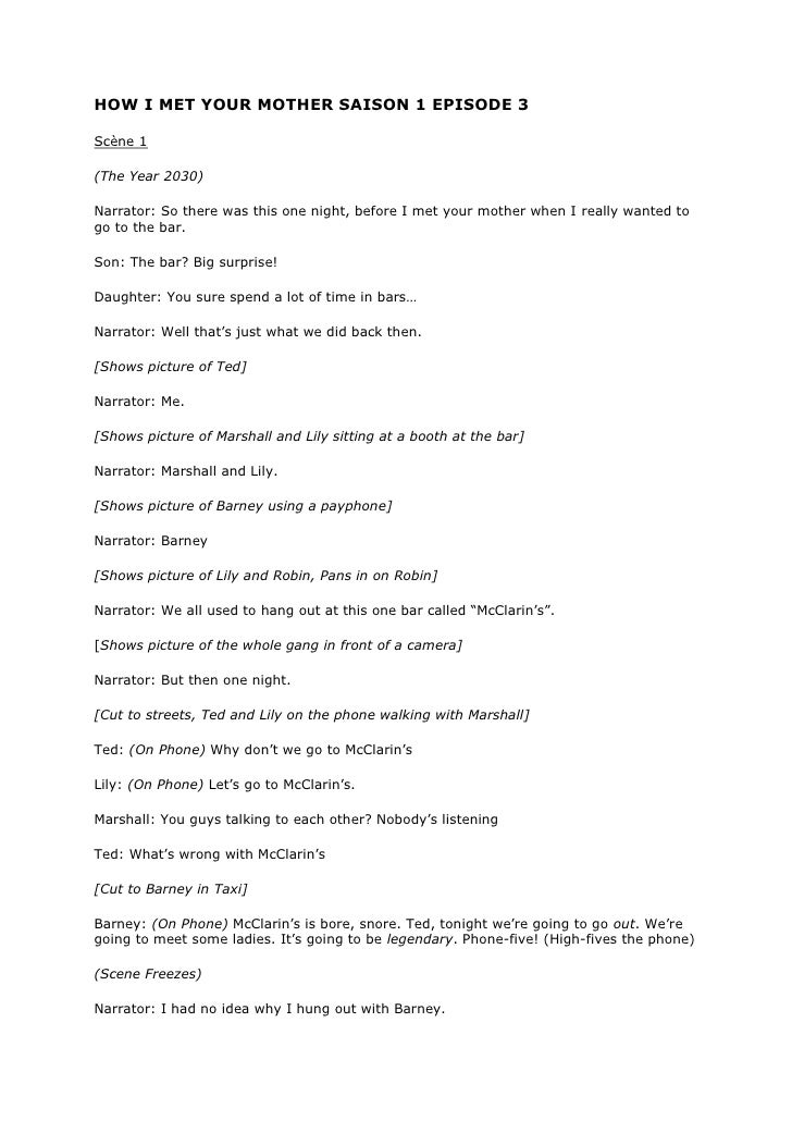 Himym Saison 1 Episode 3