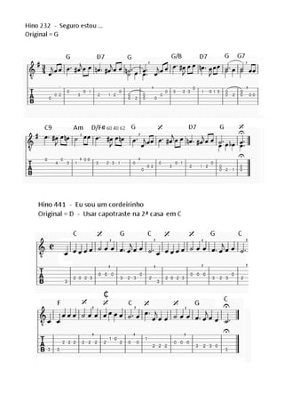 Hinario classico - CCB -  hino 232 - e - 441