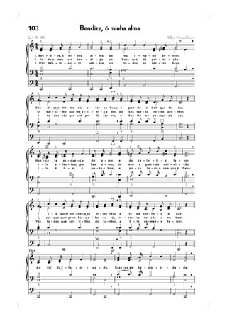 Bendize, ó minha alma103
 
