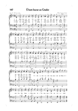 É bom louvar ao Criador147
 