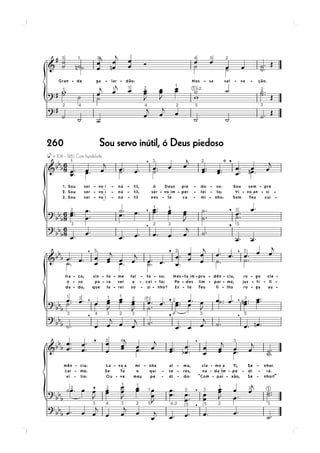 260 Sou servo inútil, ó Deus piedoso
 