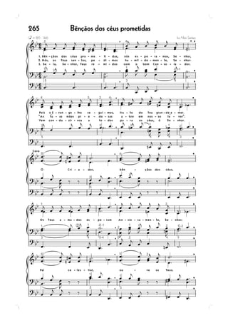 Bênçãos dos céus prometidas265
 