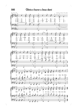 Glória e louvor a Jesus darei285
 