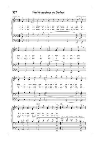 Por fé seguimos ao Senhor337
 