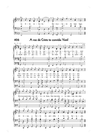 A voz de Cristo te convida: Vem!406
 