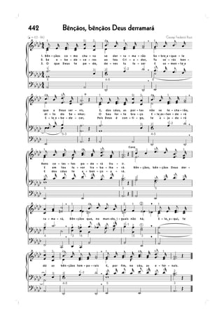 Bênçãos, bênçãos Deus derramará442
 