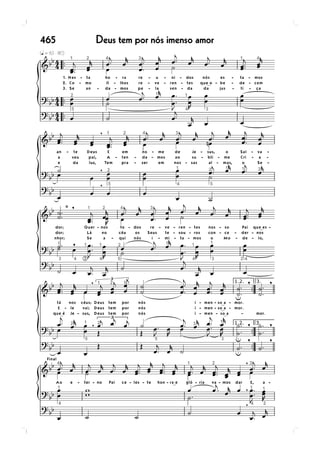 Deus tem por nós imenso amor465
 