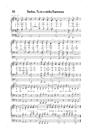 Senhor, Tu és a minha Esperança70
 