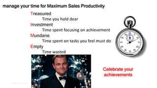 ©2019 James Feldman
Treasured
Time you hold dear
Investment
Time spent focusing on achievement
Mundane
Time spent on tasks...