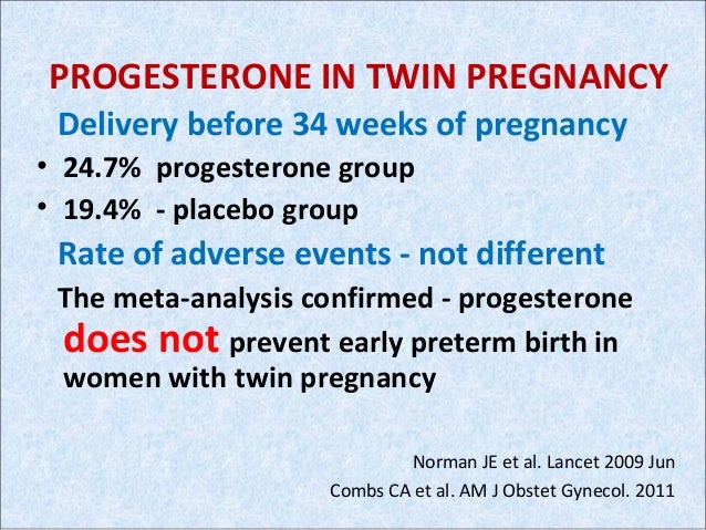 Role of progesterone in Pregnancy