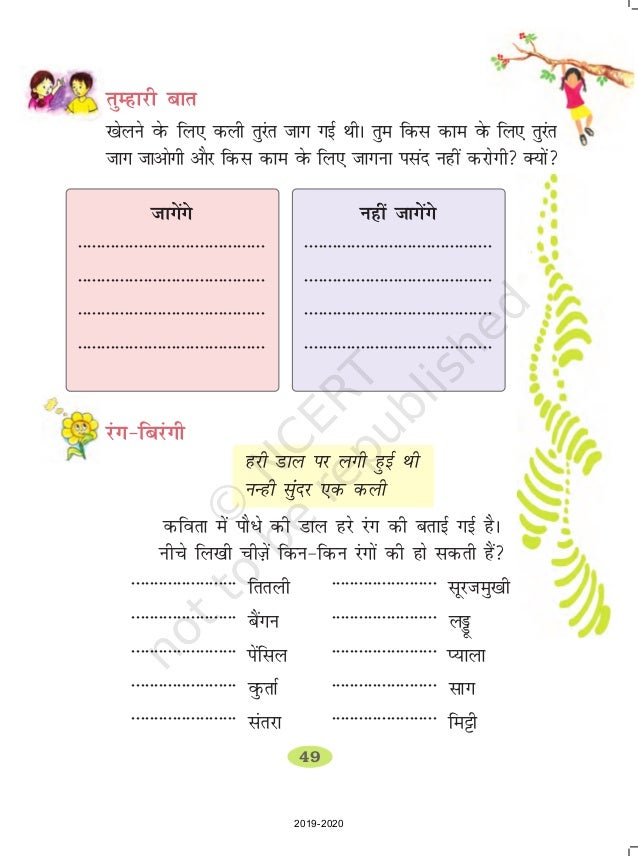 Class 2 Hindi Ncert Solution Hindi NCERT Class 2