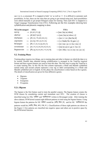 HINDI AND MARATHI TO ENGLISH MACHINE TRANSLITERATION USING SVM | PDF
