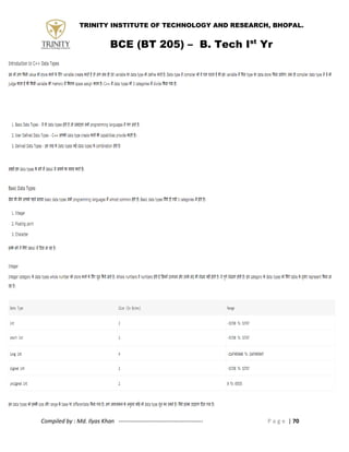 Basic Computer Engg ( BCE ) notes in hindi - RGPV BTech first yr | PDF