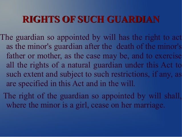 Hindi Minority Guardianship