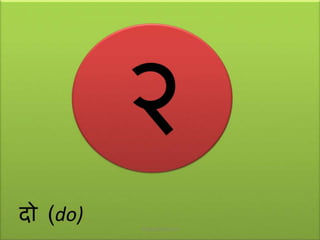 Hindi numbers 