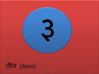 Hindi numbers 