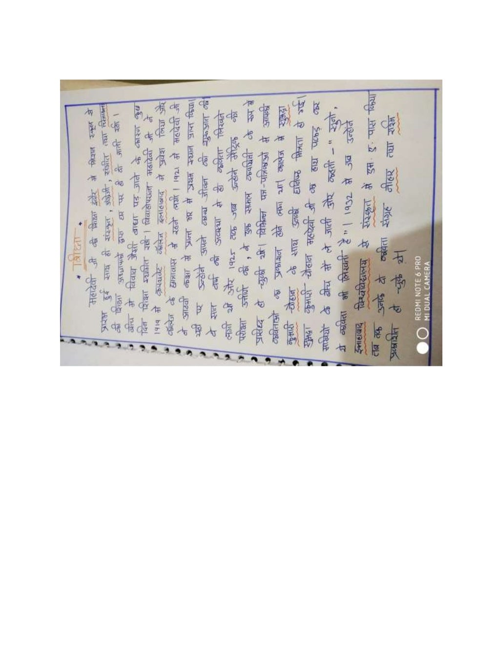 Hindi project FILE CBSE class 12