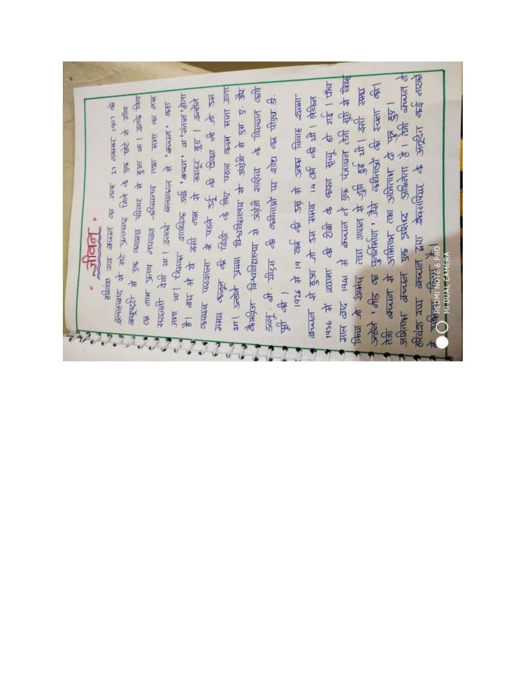 Hindi project FILE CBSE class 12