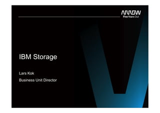 IBM Storage
Lars Kok
Business Unit Director
 