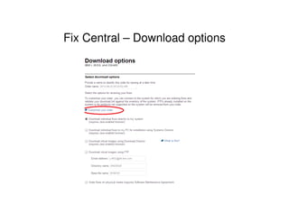 Fix Central – Download options
 