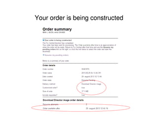 Your order is being constructed
 