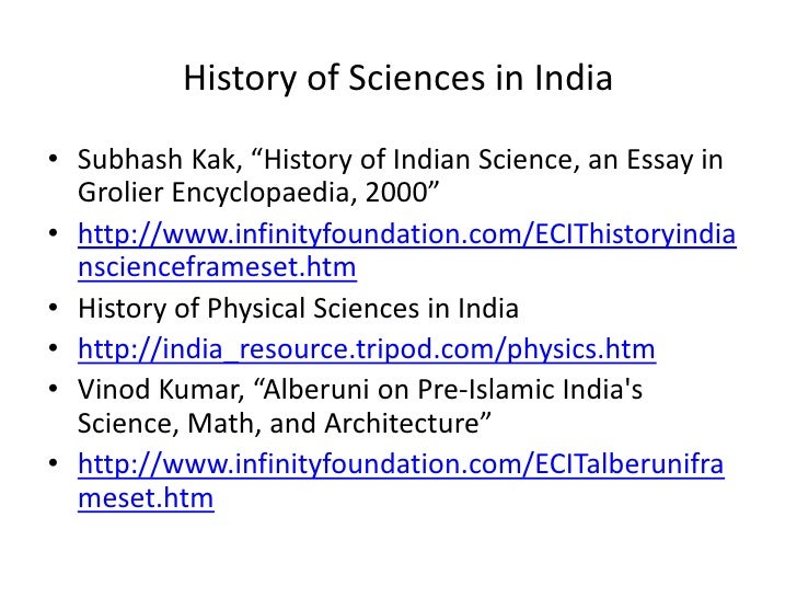 Essay on history of mathematics in india