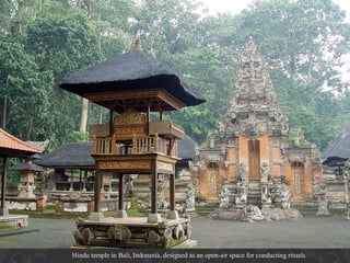 Hindu temple in Bali, Indonesia, designed as an open-air space for conducting rituals

 