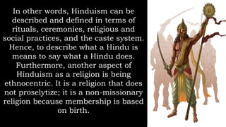 Powerpoint about HINDUISM_ Introduction To World Religions And Belief ...