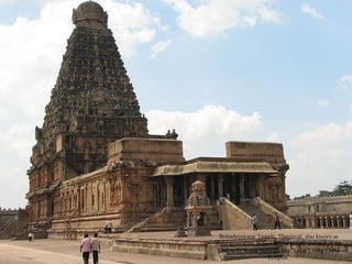 Brihadeeswarar Temple, Thanjavur, also known as
Rajarajeswaram, India's largest temple and part of the
UNESCO World Heritage Site "Great Living Chola
Temples.

 