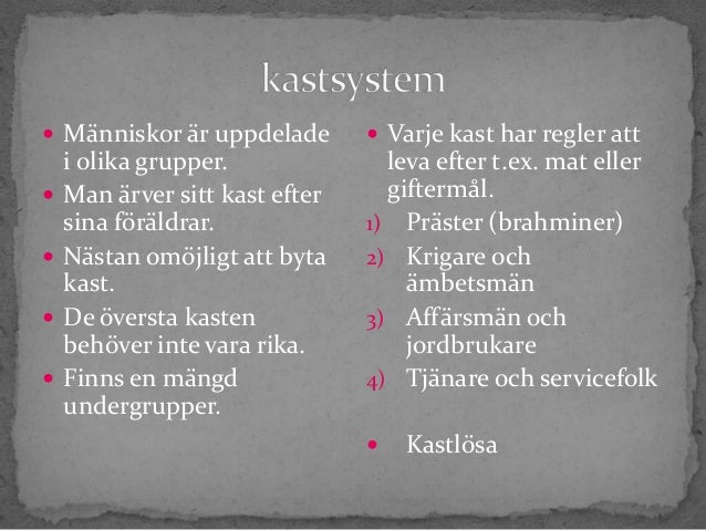 Vad är Kastsystemet Inom Hinduismen