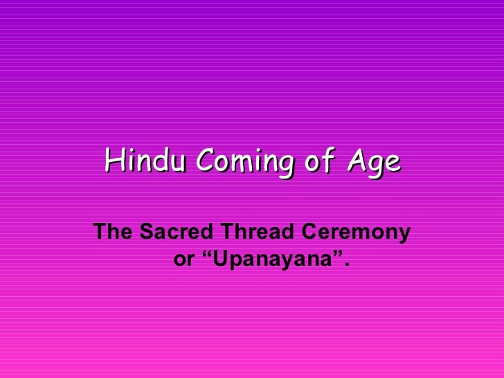 Hindu Sacred Thread Ceremony