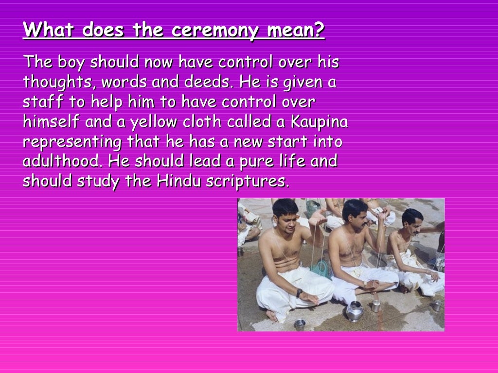 Hindu Sacred Thread Ceremony