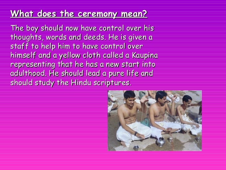 Hindu Sacred Thread Ceremony