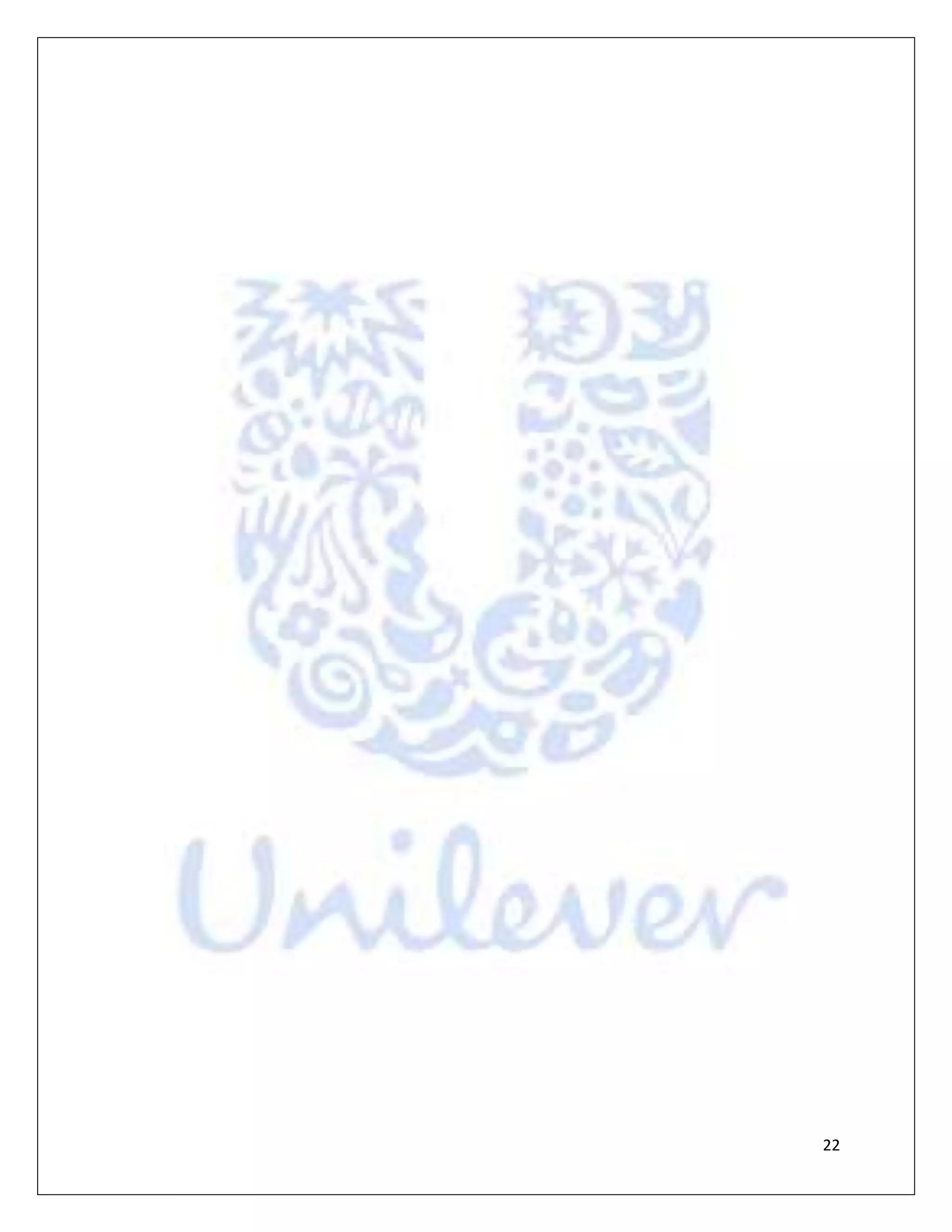 HIndustan Unilever Project(Final)