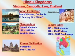 Funan Civilization Hindu Temples in South East Asia | PPTX