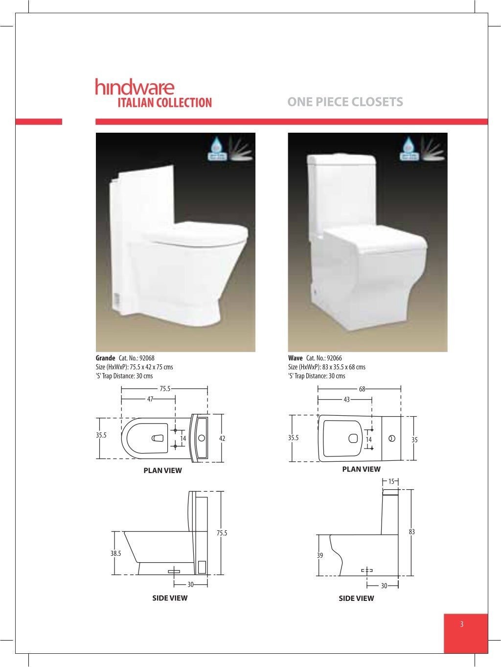 Hindware sanitaryware water closets (wc) catalogue