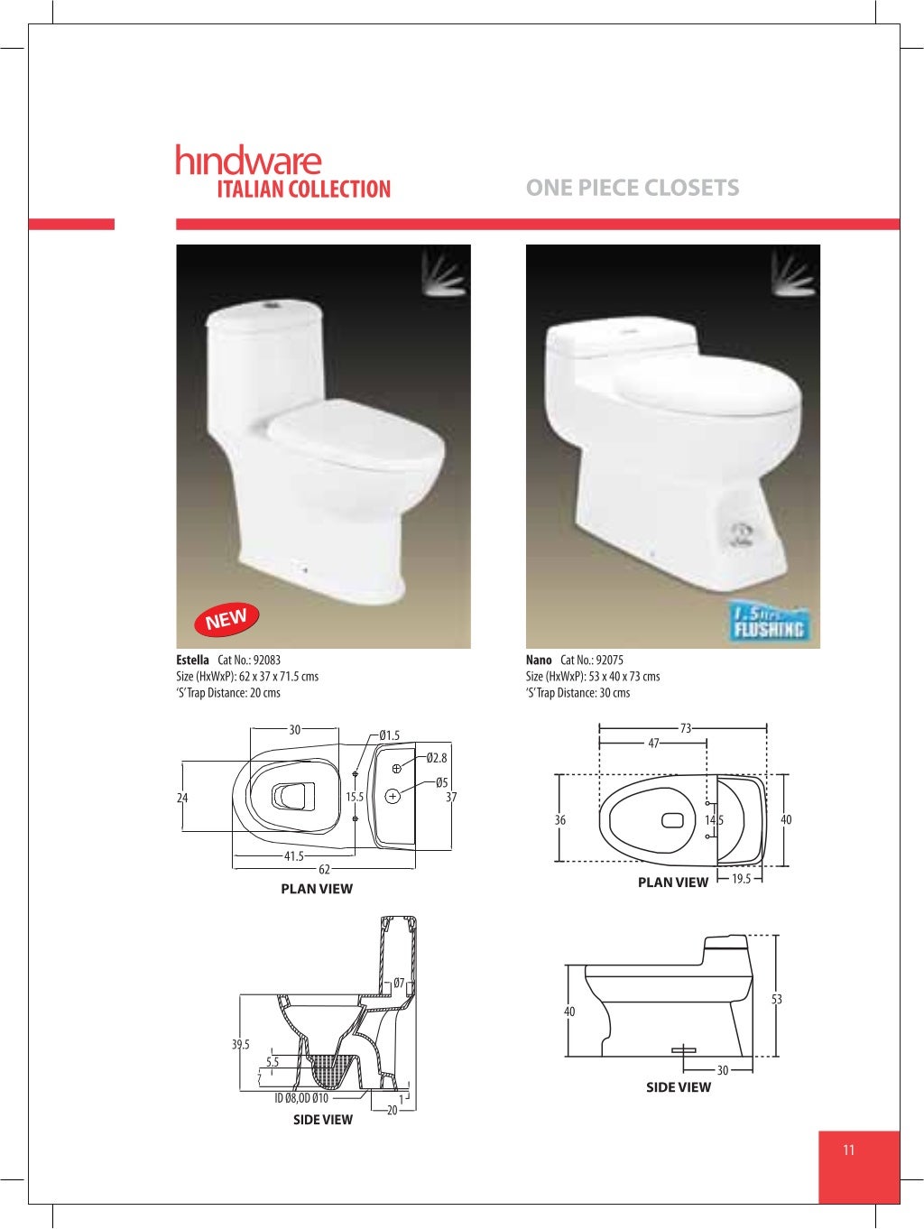 Hindware sanitaryware water closets (wc) catalogue